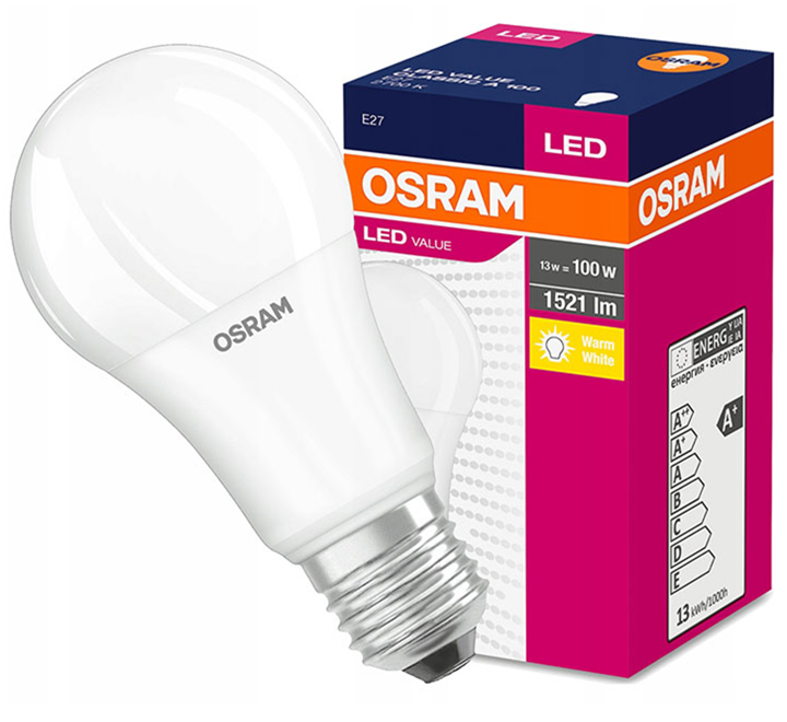 Osram LED 1521lm E27 13w